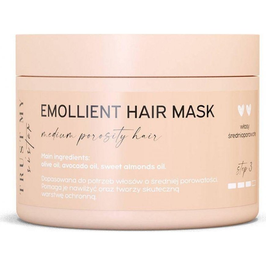 Trust My Sister Trust Emollient Hair Mask 150g minkštinamoji kaukė vidutinio poringumo plaukams