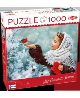 Tactic Puzzle Lovers Girl with Red Mittens 1000 palan palapeli