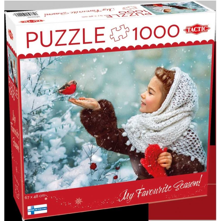 Puzzle Tactic Tactical puzzle 1000 Girl with Red Gloves