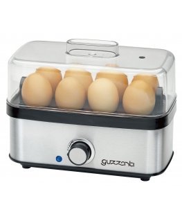 Guzzanti GZ608 munakeetja 8 munad 400 W Roostevaba teras