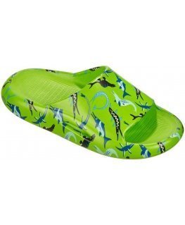 Children's slippers BECO Ocean Dinos 9275 8 22/23 green