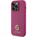 Guess dėklas skirtas iPhone 15 Pro 6,1" GUHCP15LPS4DGPP rožinis HC PU 4G metalinis logotipas Strass Guess dėklas skirtas iPhone 15 Pro 6,1" GUHCP15LPS4DGPP rožinis HC PU 4G metalinis logotipas Strass