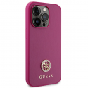 Guess Case for iPhone 15 Pro 6.1" GUHCP15LPS4DGPP Pink HC PU 4G Metal Logo Strass Guess Case for iPhone 15 Pro 6.1" GUHCP15LPS4DGPP Pink HC PU 4G Metal Logo Strass