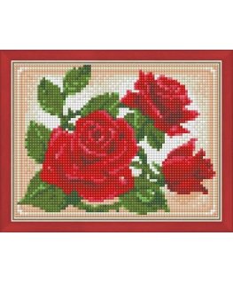 Beldizart Diamond painting set "Young rose" 20*15 cm AM1446