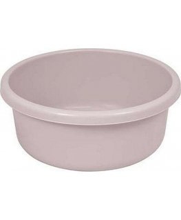 Curver round bowl 18l beige with dots. 176039 CURVE