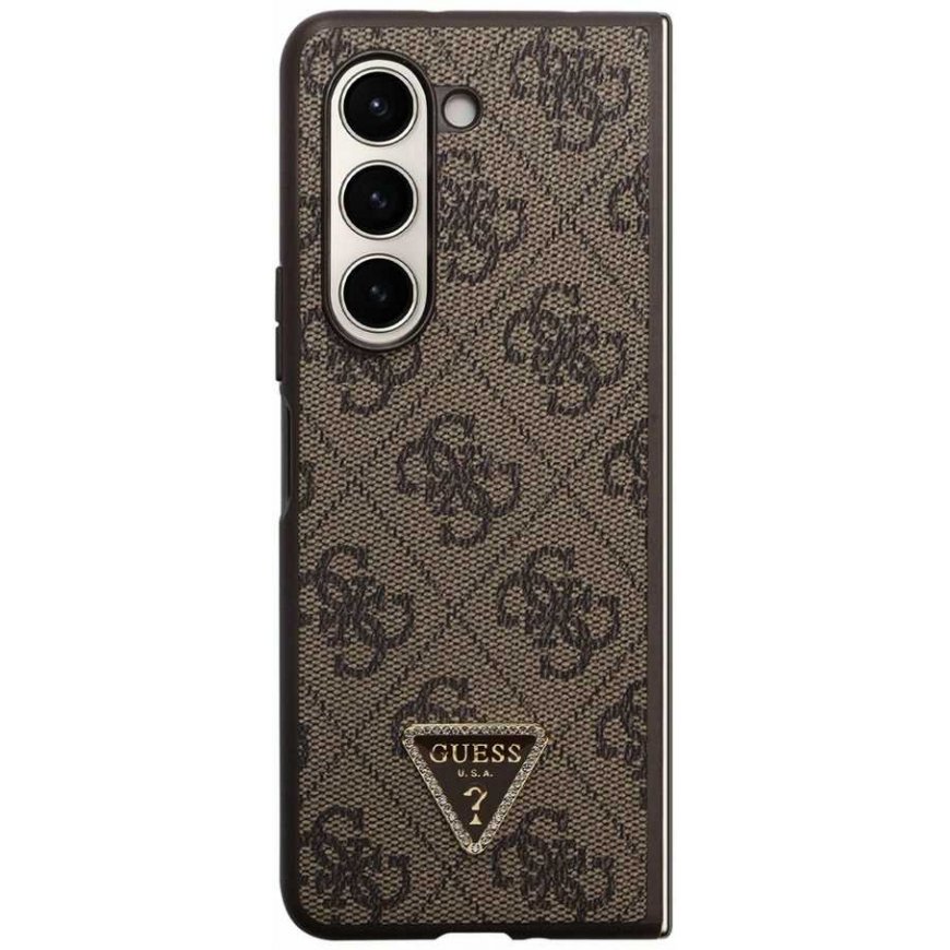 Guess case Samsung Z Fold5 GUHCZFD5P4TDPW black Leather 4G Triangle Strass – 2