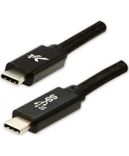 Cable USB Logo USB-C - USB-C 1 m Black