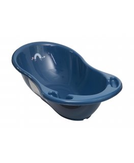 TEGA bathtub with stopper METEO, 86 cm, Blue, ME-004