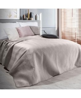 Eurofirany CHON / SOFIA / BEIGE 220X240 BEIGE Lovatiesė Lovatiesė