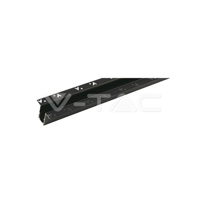 V-TAC 48V V-TAC 100cm Aluminum Juodas Rail Flush Mount Rail (cover and end caps included) VT-6129 – 2