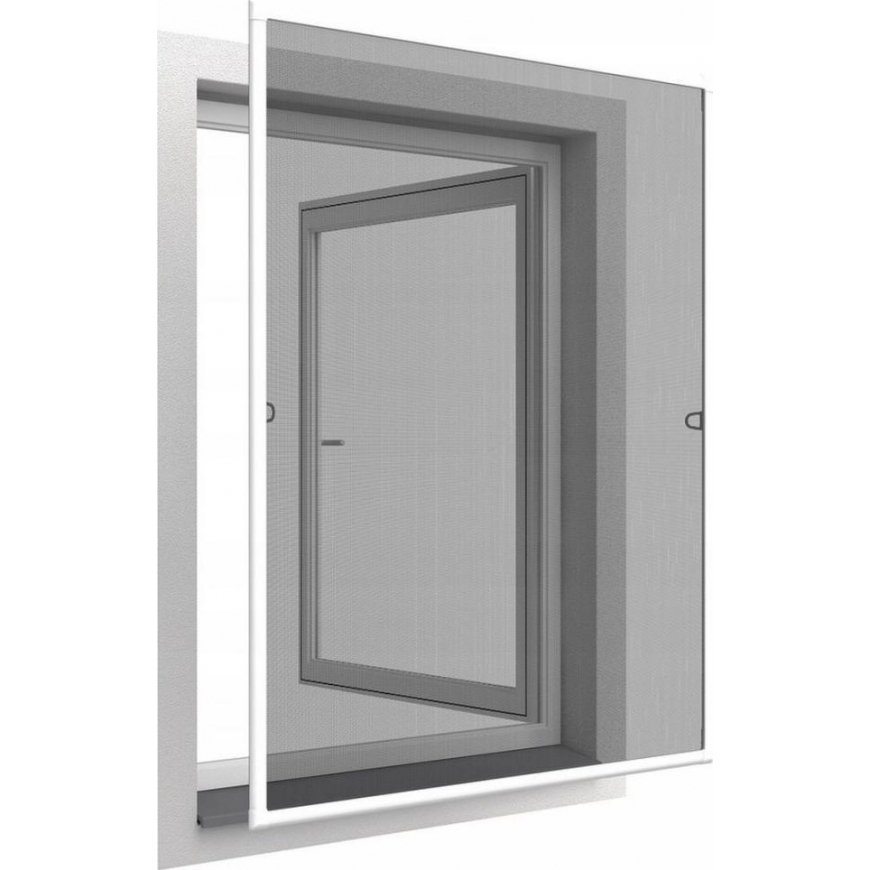 Easy Life Mako Aluminum window net against mosquitoes 120x140 white