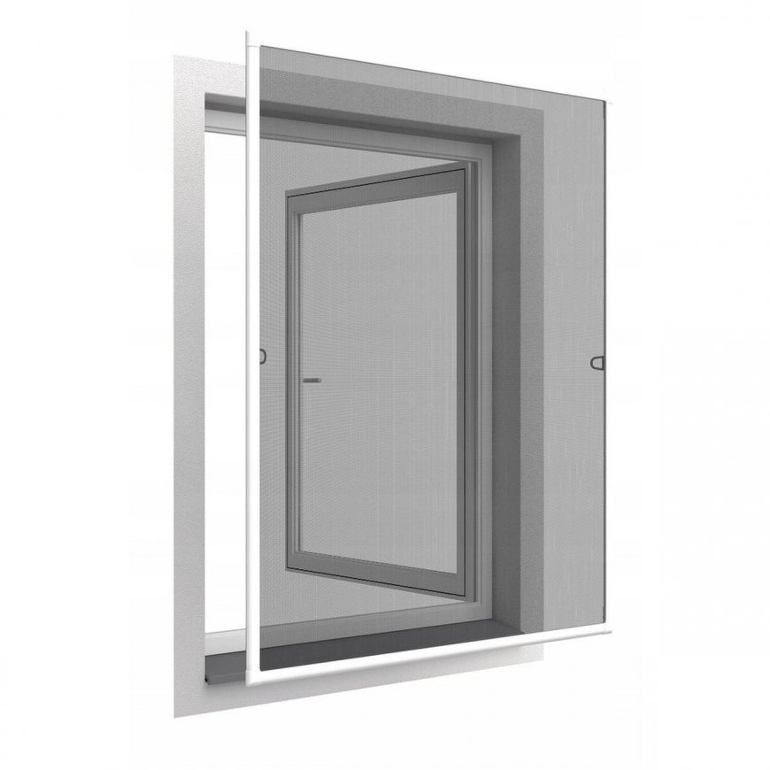 Easy Life Mako Aliuminio lango tinklelis nuo uodų 120x140 baltas – 2