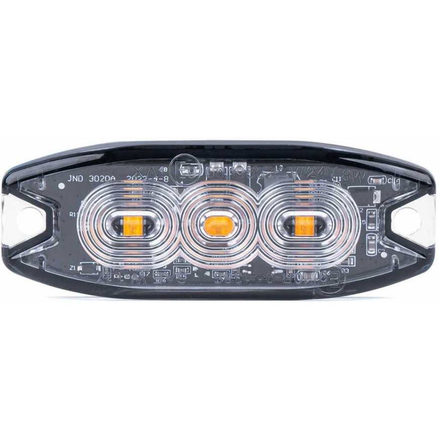 Stacionarus kompiuteris Lampa błyskowa ostrzegawcza płaska 3 led r65 r10 12-24v amio-02297 – 2
