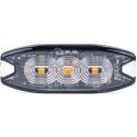 Stacionarus kompiuteris Lampa błyskowa ostrzegawcza płaska 3 led r65 r10 12-24v amio-02297