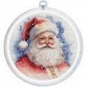 luca S Counted Cross Stitch Kit with Bow Included "Santa Claus" 17x17cm SBC224 luca S Counted Cross Stitch Kit with Bow Included "Santa Claus" 17x17cm SBC224