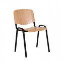 Visitor chair NOWY STYL ISO Black WOOD, plywood, wood color Visitor chair NOWY STYL ISO Black WOOD, plywood, wood color