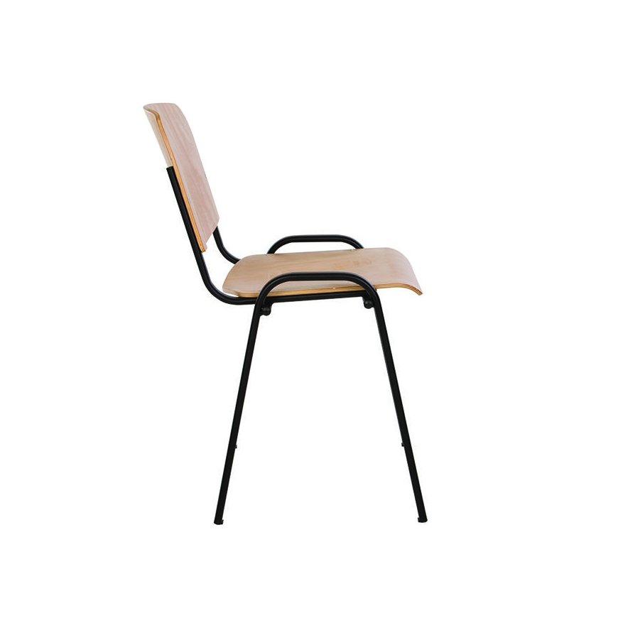 Visitor chair NOWY STYL ISO Black WOOD, plywood, wood color – 2