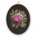 luca S Counted Cross Stitch Kit with Hoop Included Peter Brand Peony 12x13cm SBC204 luca S Counted Cross Stitch Kit with Hoop Included Peter Brand Peony 12x13cm SBC204