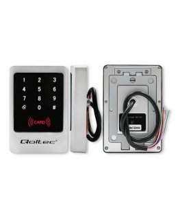 QOLTEC 52444 Code lock MIMAS with RFID reader Code card key fob Door bell button IP68 EM