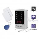 QOLTEC 52444 Code lock MIMAS with RFID reader Code card key fob Door bell button IP68 EM