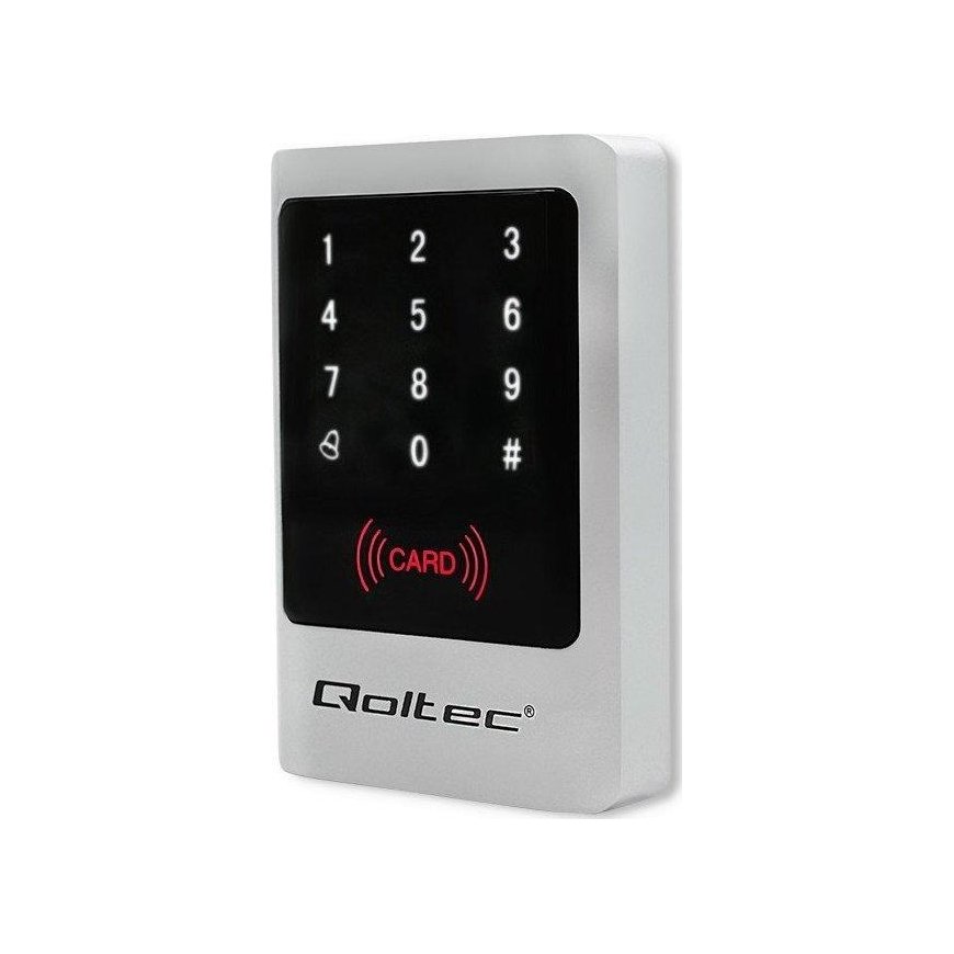 QOLTEC 52444 Code lock MIMAS with RFID reader Code card key fob Door bell button IP68 EM – 5