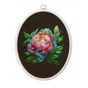 luca S Suskaičiuotas siuvinėjimo kryželiu rinkinys su lanku, įtrauktas „Abalone Pearl“ bijūnas 12x12 cm SBC203 luca S Suskaičiuotas siuvinėjimo kryželiu rinkinys su lanku, įtrauktas „Abalone Pearl“ bijūnas 12x12 cm SBC203