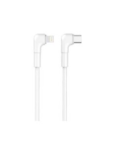 Maxlife MXUC-09 angle cable USB-C - Lightning 1,0 m 27W white