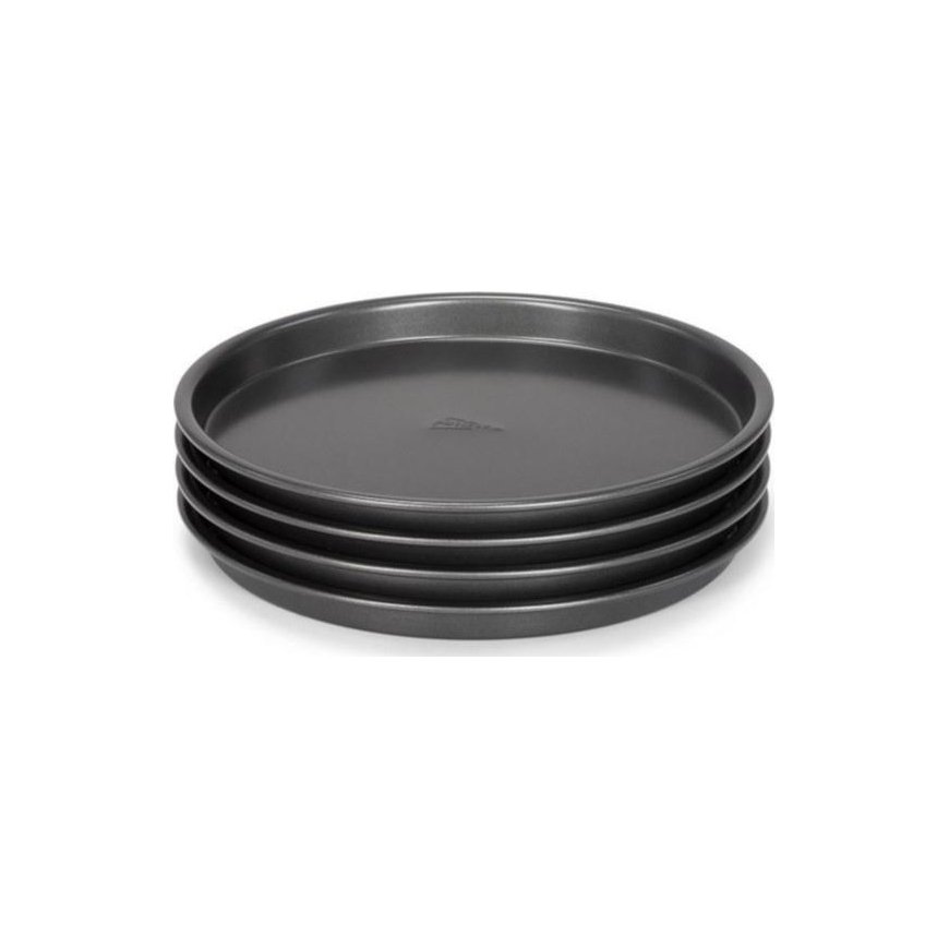 Patisse baking pan set low tail 20 cm black steel