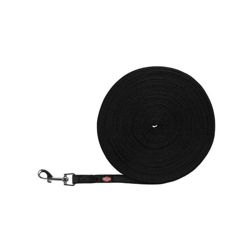 TRIXIE Tracking pavadys, gumuotas S-M 1m/15mm, juodas – 3
