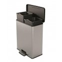 Curver / Keter CURVER GARBAGE BIN WITH PEDAL 26L+26L /IML METALLIZED