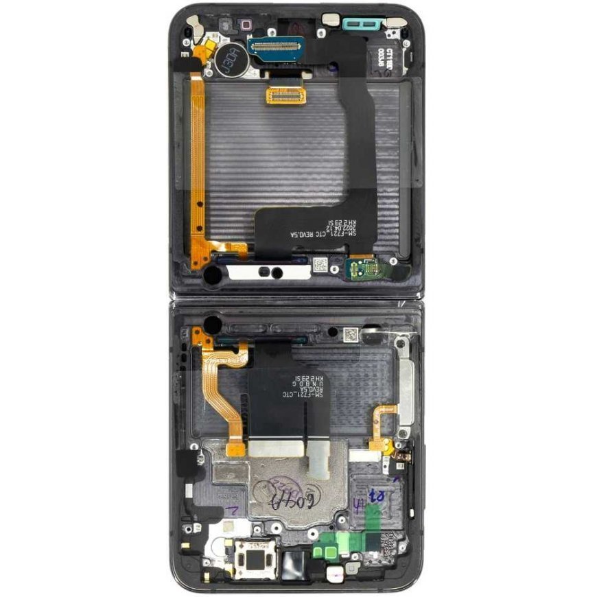 Case LCD screen + touch screen + front cover Samsung F721 Galaxy Z Flip 4 5G Graphite (replacement package) – 3
