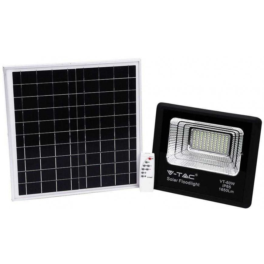 20W LED prožektorius su saulės baterija. – 2