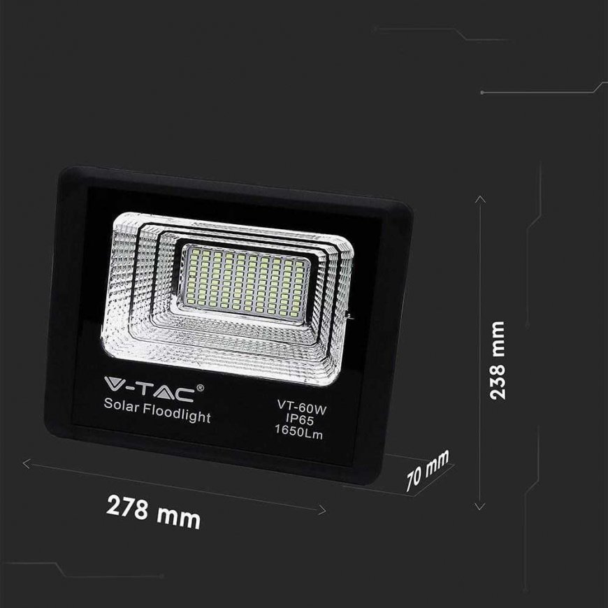20W LED floodlight with solar battery. – 4