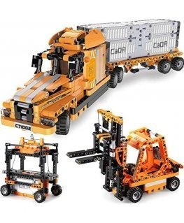 Cada Building Bricks 10in1 Truck 10 Vehicles 634pcs C71002W Port Engineering Simulator