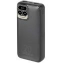 Powerbank RIVACASE 20000 mAh USB-C 20W + LCD black (1x I/O USB-C PD 18W / PD 20W, 2x USB-A QC 3.0 18W, LCD, black) Powerbank RIVACASE 20000 mAh USB-C 20W + LCD black (1x I/O USB-C PD 18W / PD 20W, 2x USB-A QC 3.0 18W, LCD, black)