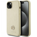 Guess dėklas, skirtas iPhone 15 6,1" GUHCP15SPS4DGPD auksinis HC PU 4G Metal Logo Strass Guess dėklas, skirtas iPhone 15 6,1" GUHCP15SPS4DGPD auksinis HC PU 4G Metal Logo Strass