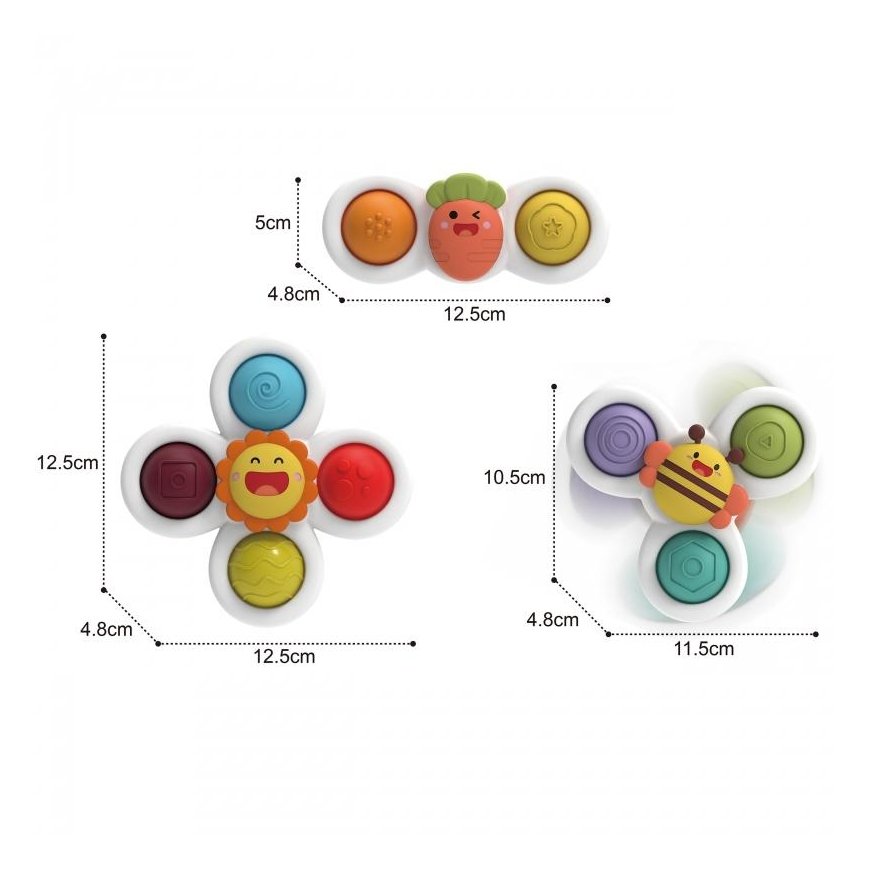 Woopie Lavinantis sensorinis žaislas 3in1 Spinner – 2