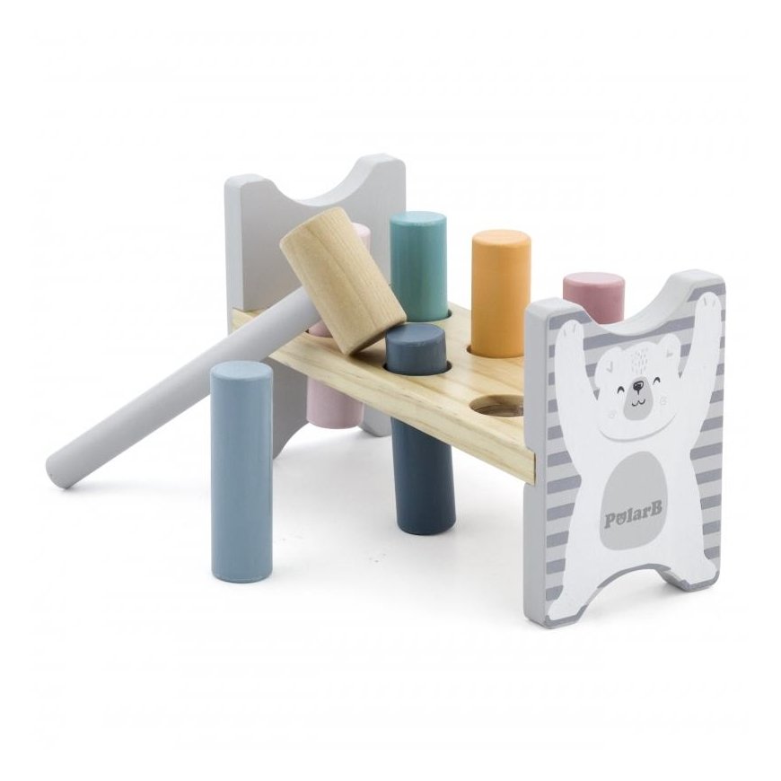 Vigan Wooden mallet toy with a hammer Viga PolarB