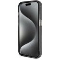 Guess IML Ring Stand Glitter MagSafe Case for iPhone 15 Pro Max Black