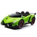 Lean Cars Double electric car for children Lamborghini Veneno, green