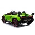 Lean Cars Double electric car for children Lamborghini Veneno, green