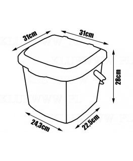 Branq Žvejo kibiras kėdutė 15,5 L (max apkrova 130kg)