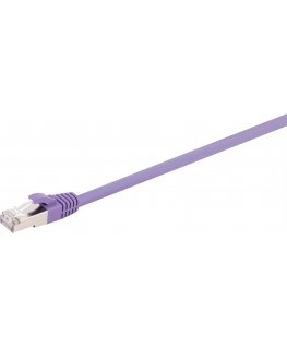 Fuj:tech CAT6A S/FTP network cable, 0.25 m, purple