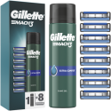 Gillette Mach3 Shaving Blades, 8 pcs + Mach3 Gel 200ml