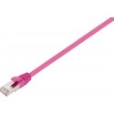 Fuj:tech CAT6A S/FTP network cable, 0.25 m, pink Fuj:tech CAT6A S/FTP network cable, 0.25 m, pink