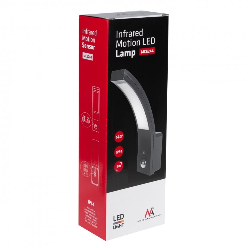 Maclean Lamp with motion sensor LED