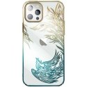 Luxury iPhone 14 Plus Case with Kingxbar Phoenix Crystals - Gold and Blue Luxury iPhone 14 Plus Case with Kingxbar Phoenix Crystals - Gold and Blue