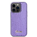 Guess Sequin Script Logo Case for iPhone 14 Pro Purple Guess Sequin Script Logo Case for iPhone 14 Pro Purple