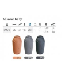 PROSPERPLAST RAIN TAUDĖLIS AQUACAN BABY BRICK 210L