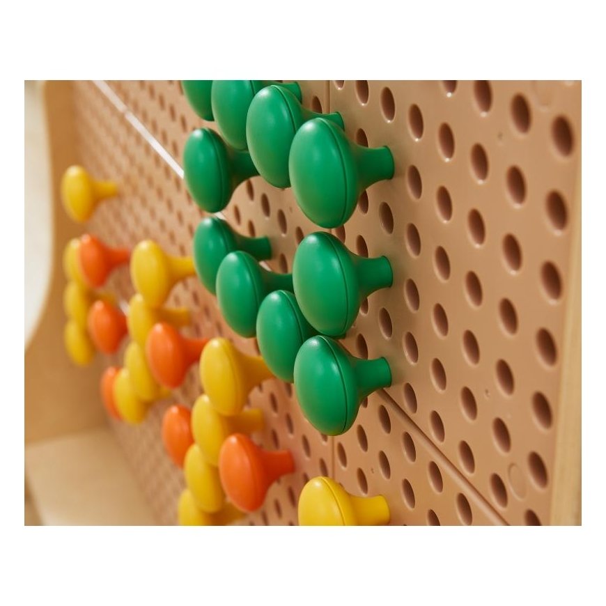 MASTERKIDZ Colored Jumbo Pins for STEM Board 128 pcs - 8 colors – 4